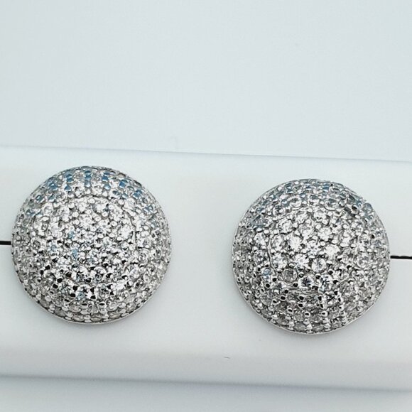 "925 Sterling Silver Cubic Zirconia Earrings, UU1P6A6105 - Picture 4 of 10